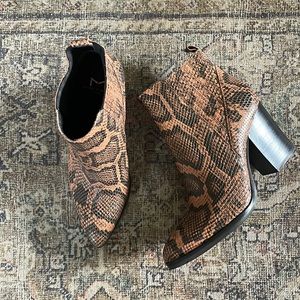 Marc Fisher Oshay Snake Booties